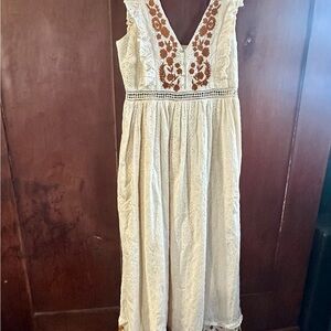 Allison New York Cream Maxi Dress